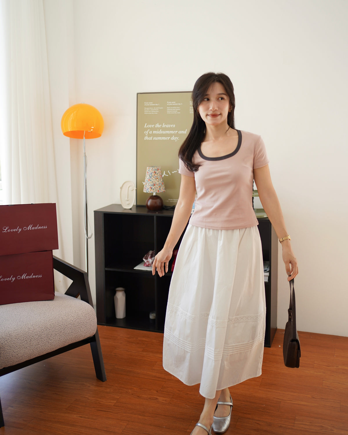 Fiona Contrast Square Tee