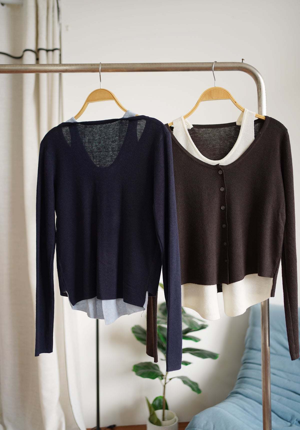 Venice Faux Layer knit Top
