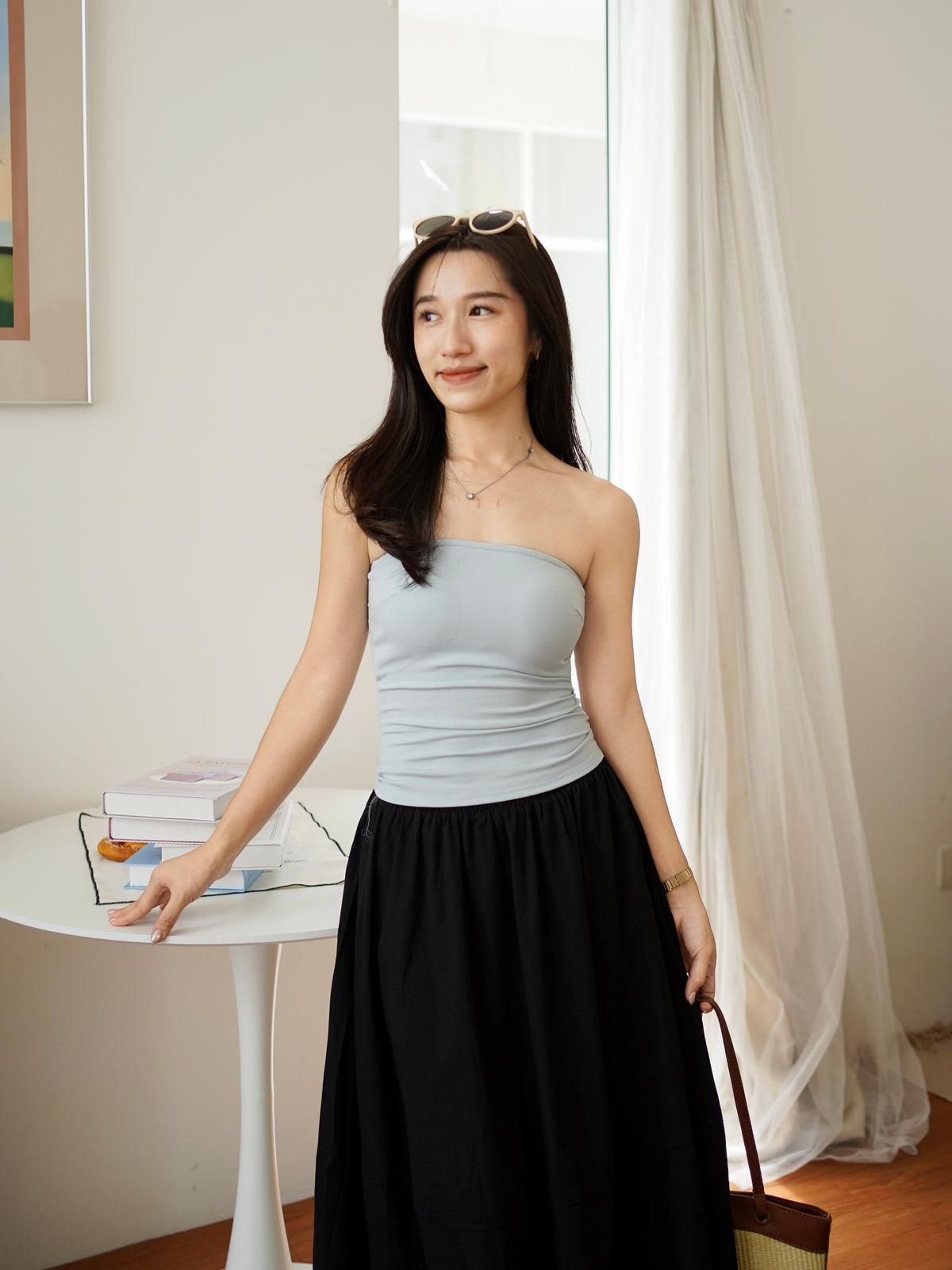 Veronica Cotton Padded Tube Top