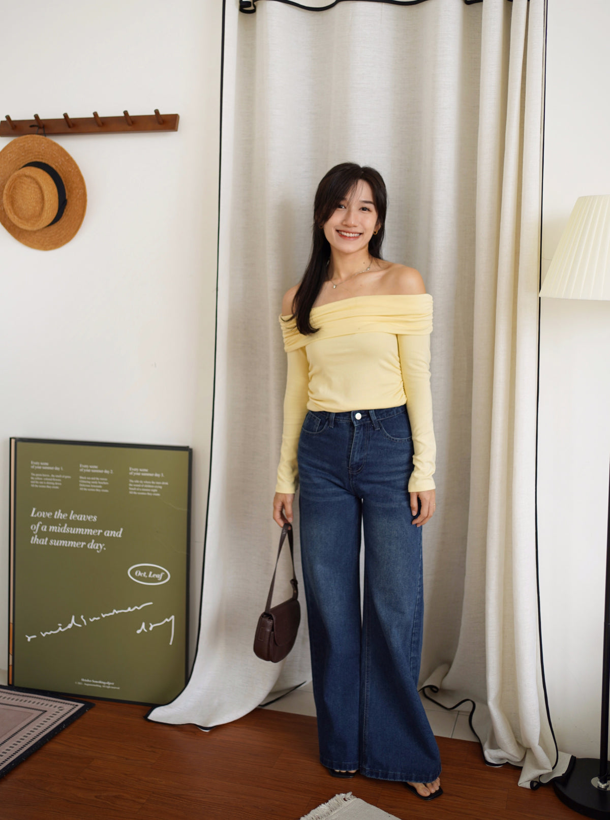 Soft Glow Off-shoulder Knit Top