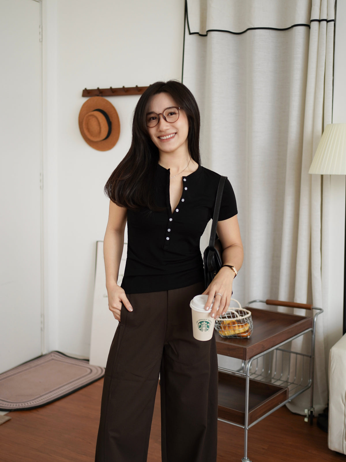 Zara Button Down Top