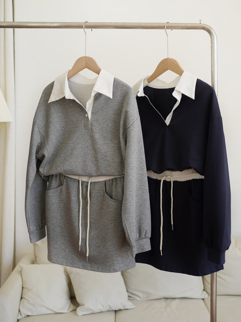 Polo Sweater Sporty Set