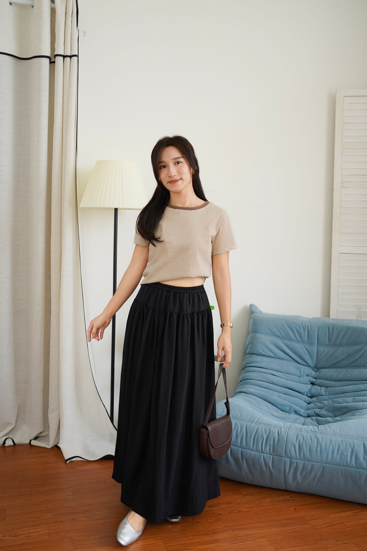 Stripe Cotton Relax Tee