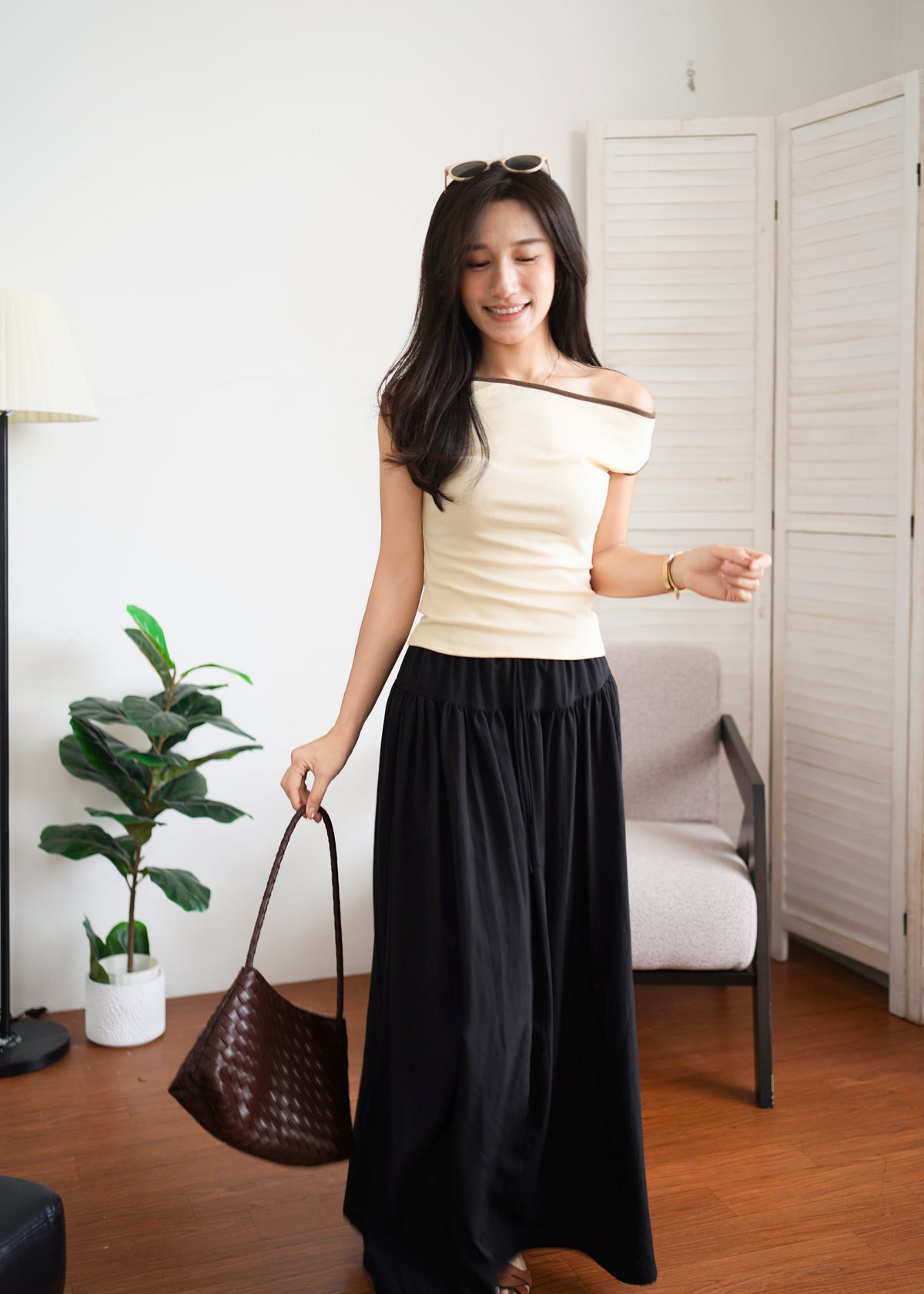 Peggy Contrast Top
