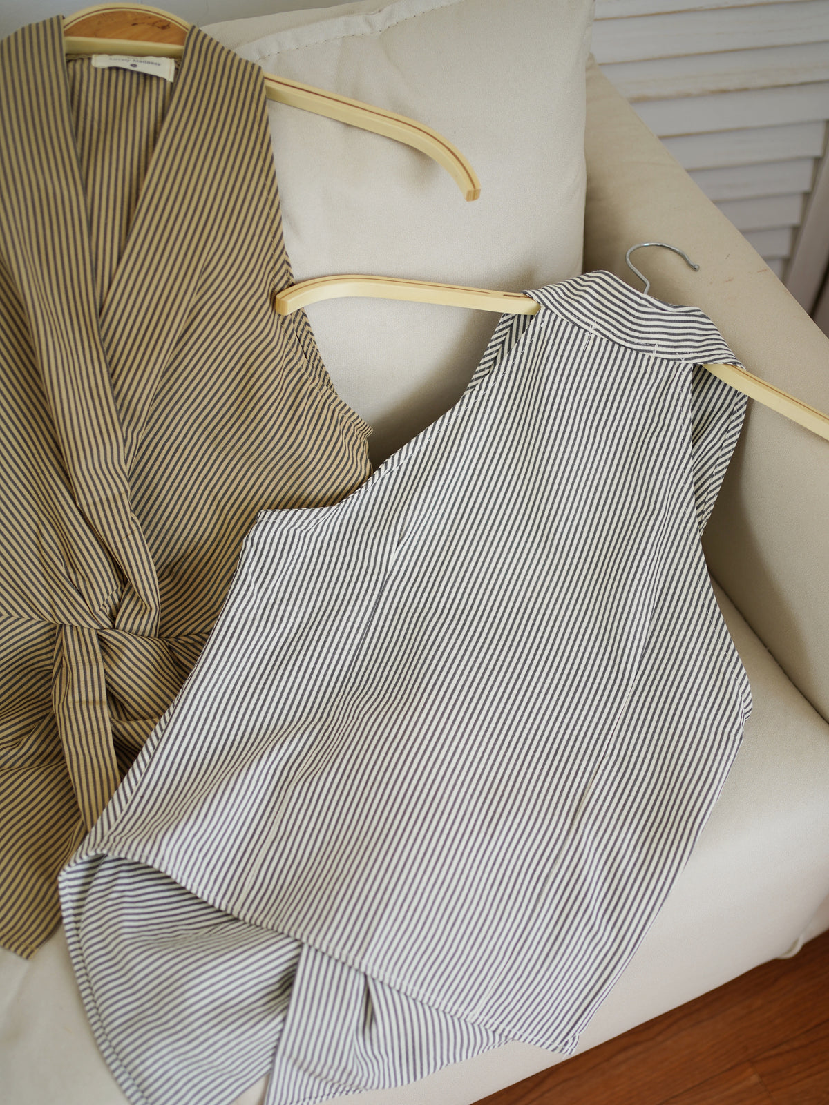 Stripe Halter Knot Top