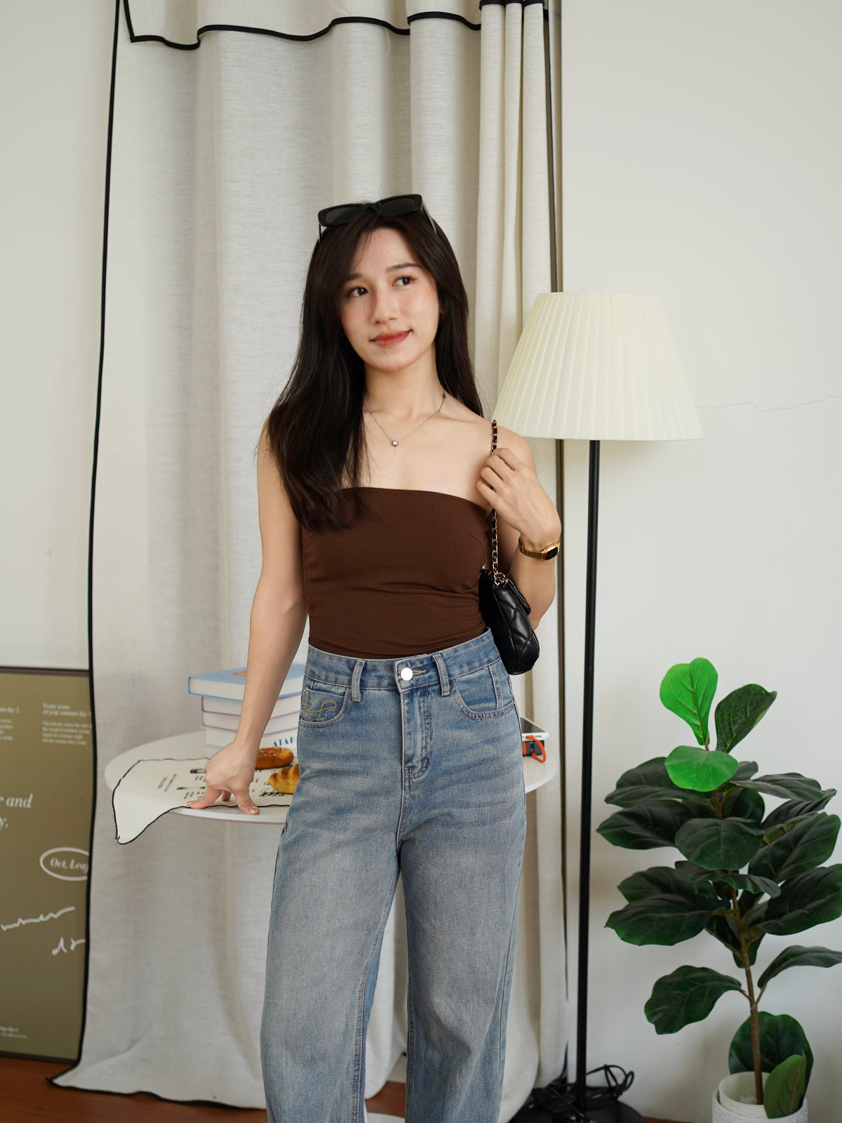 Veronica Cotton Padded Tube Top