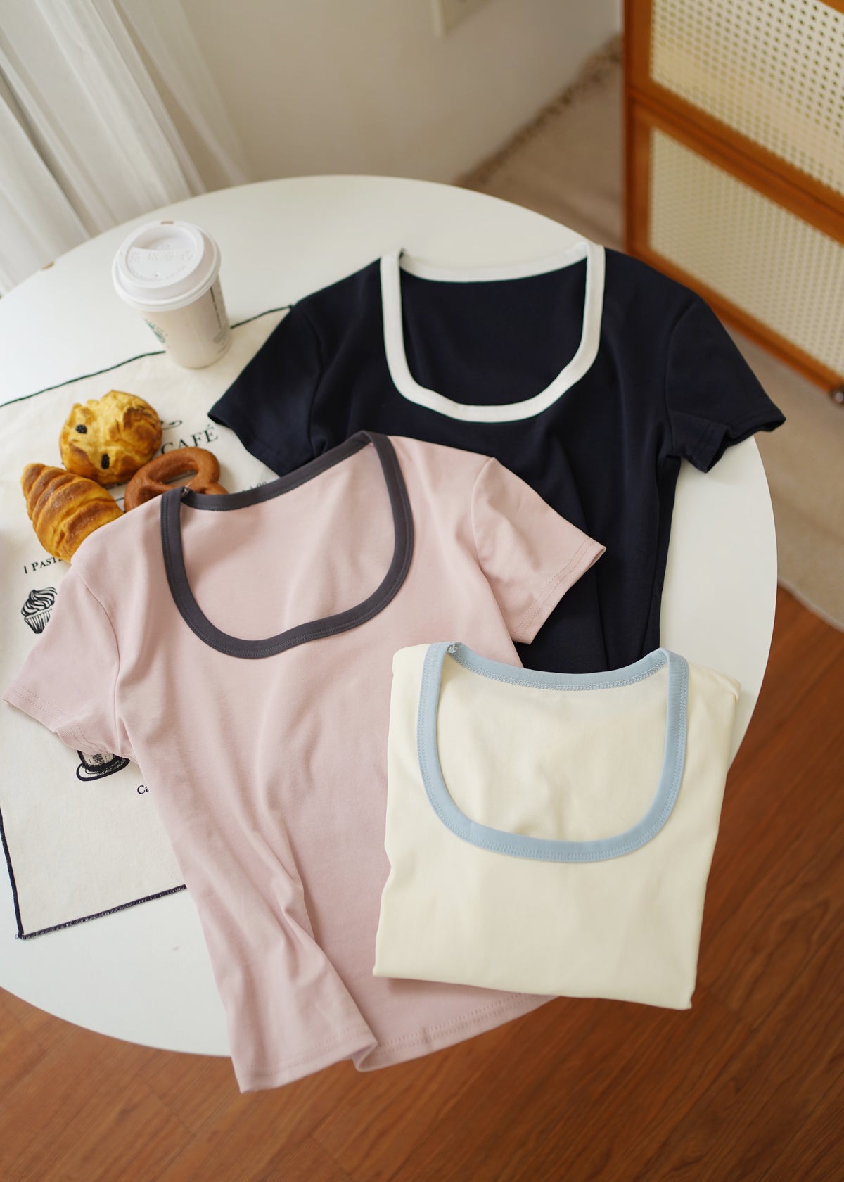 Fiona Contrast Square Tee