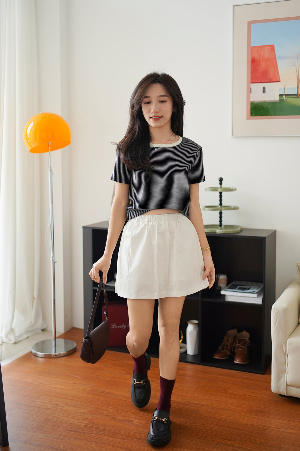 Stripe Cotton Relax Tee