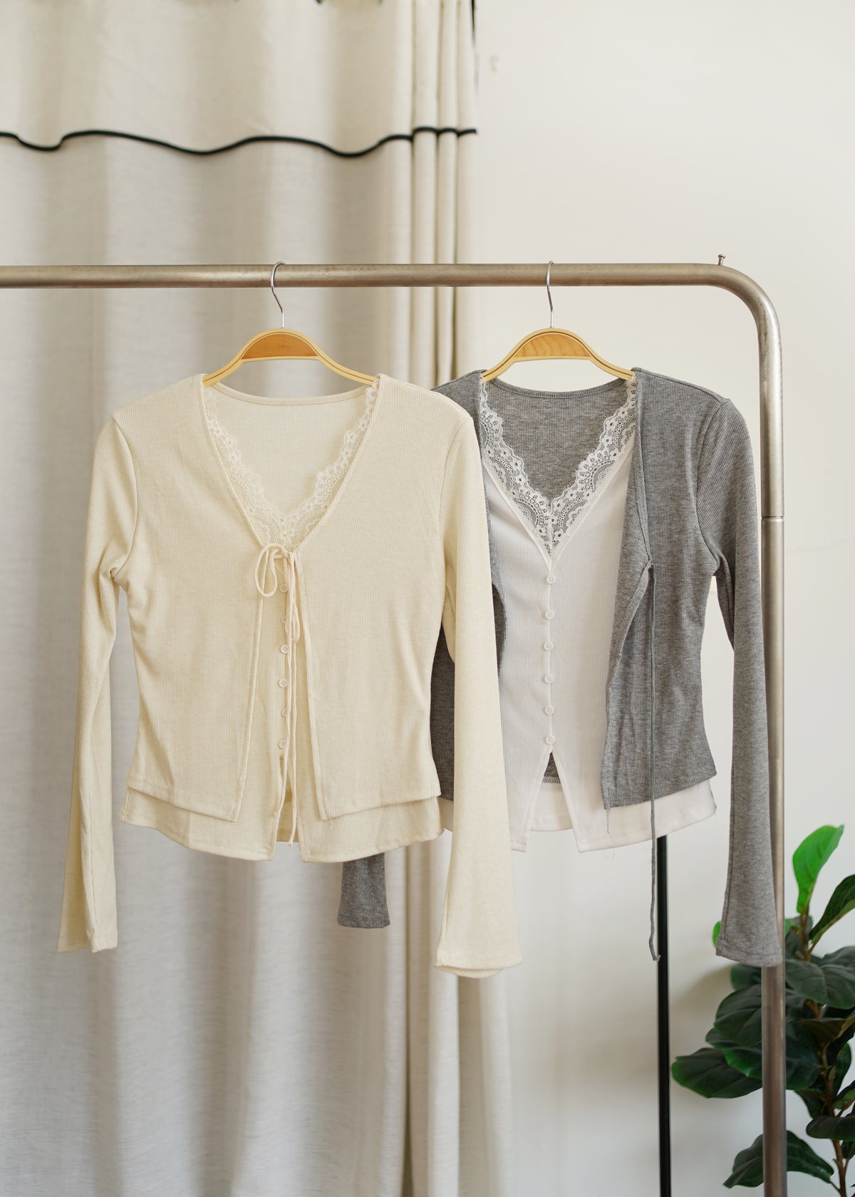 Qira Lace Trim Top
