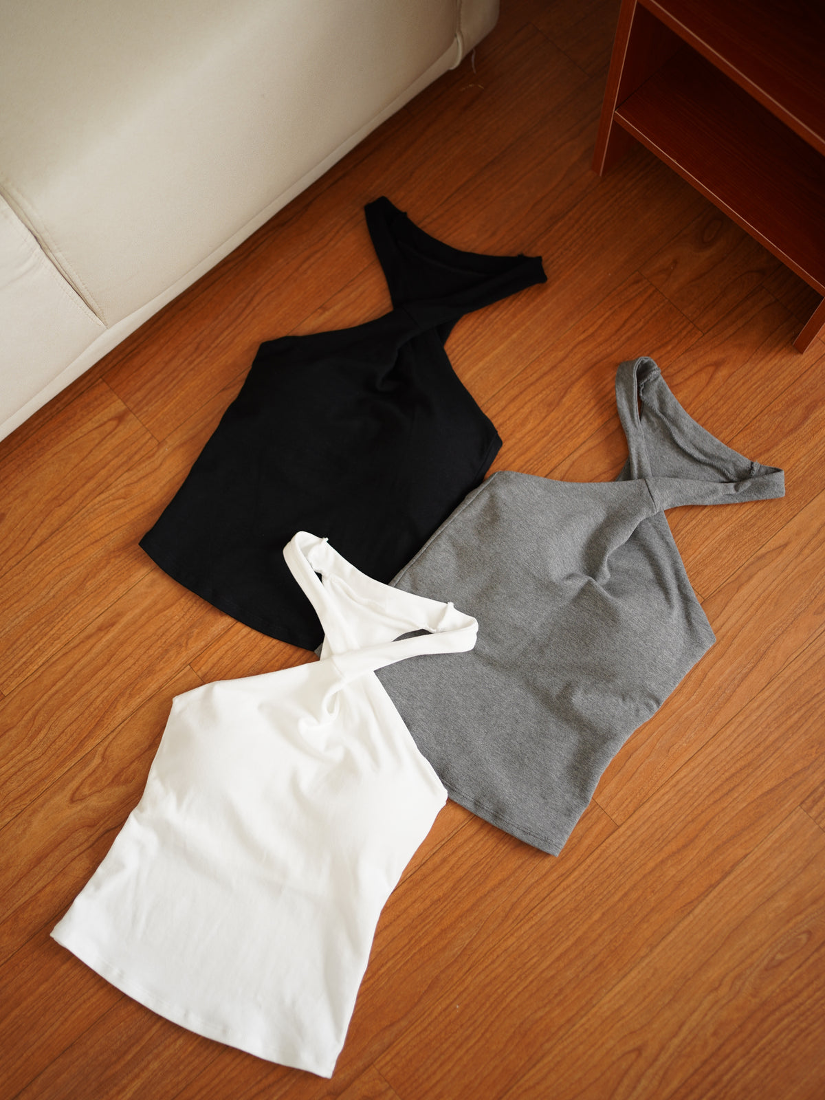 Rosie Cross Neck Padded Top