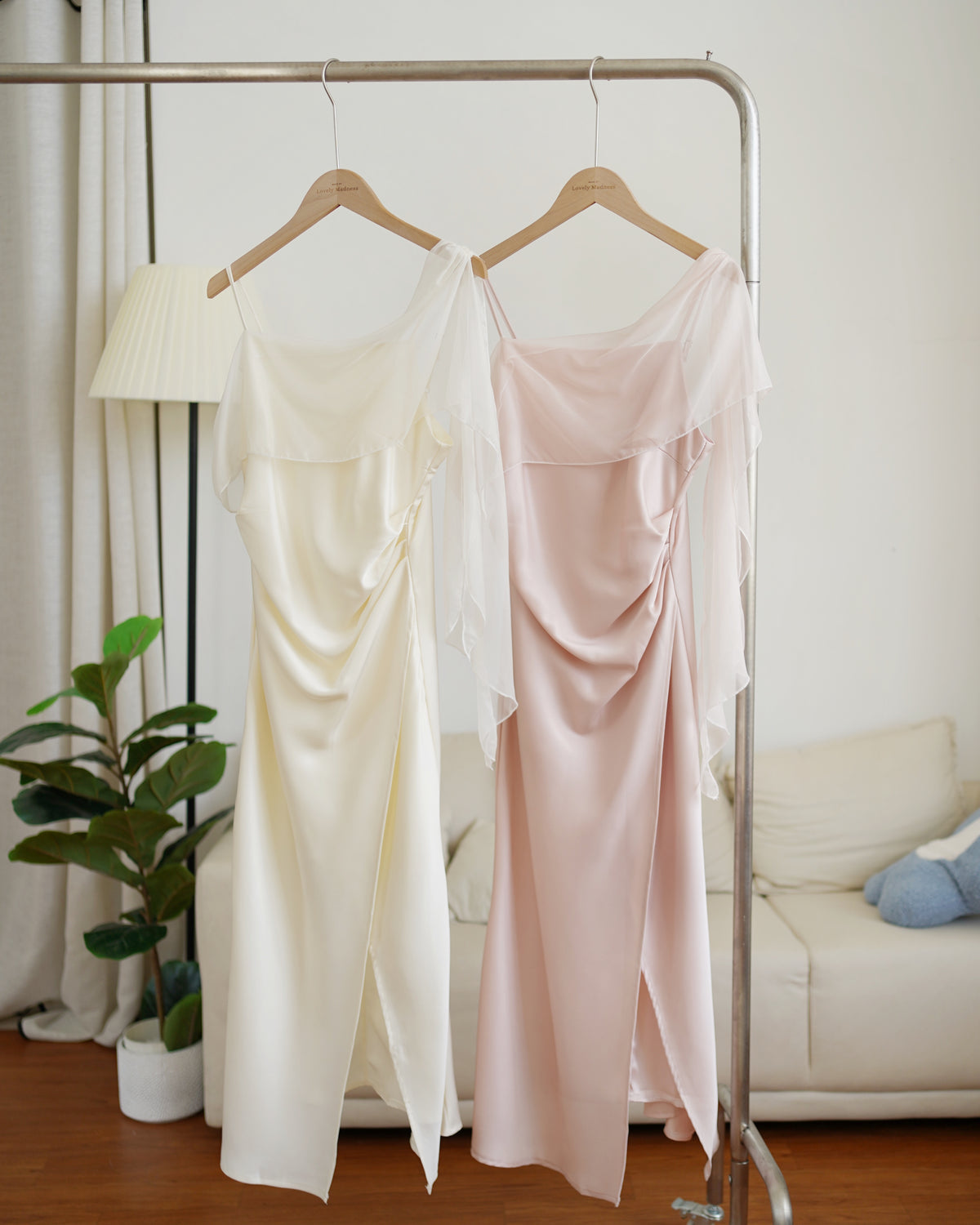 Roselia Satin Mesh Dress