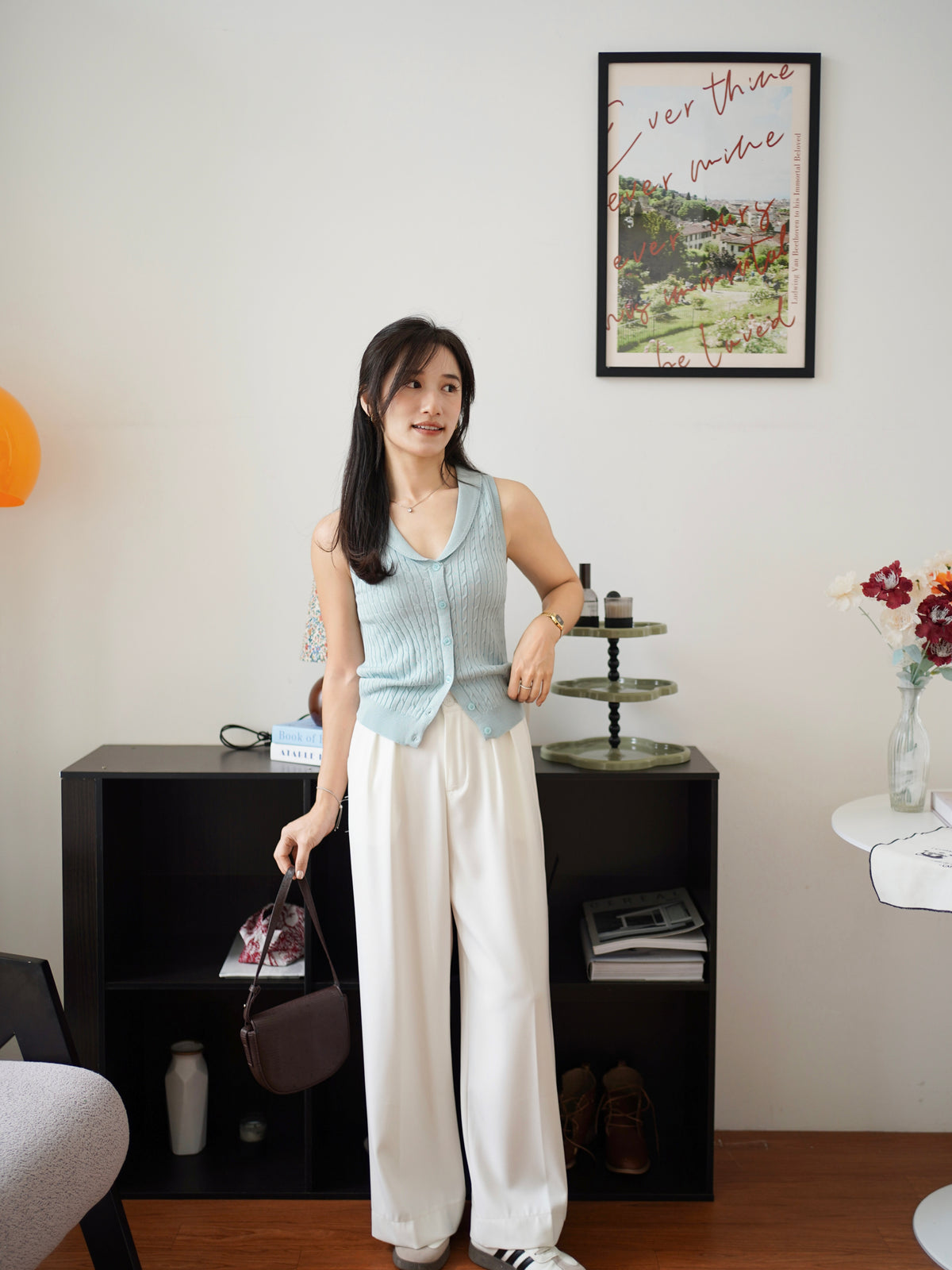 Queena Knit Twisted Top - LovelyMadness Clothing Malaysia