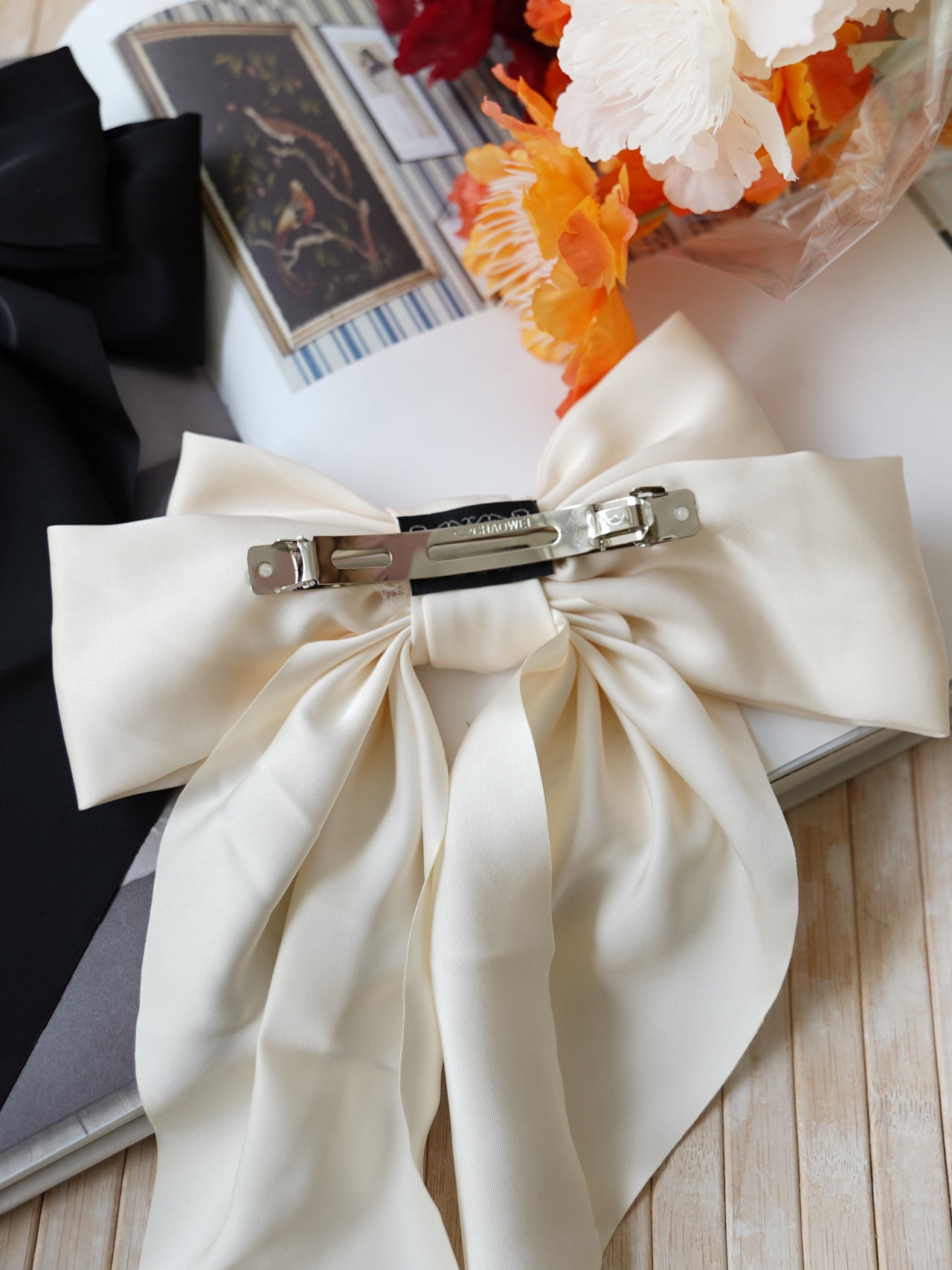 SATIN RIBBON HAIR CLIP LovelyMadness Clothing Malaysia