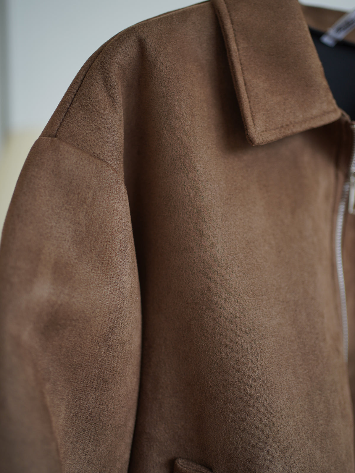 Brown Faux Leather Jacket - LovelyMadness Clothing Malaysia