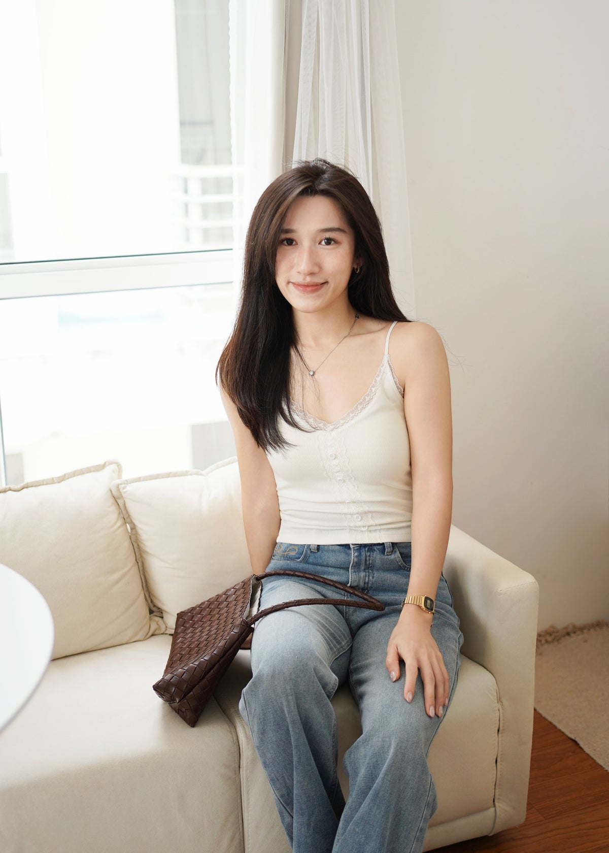 Teresa Lace Padded Tank
