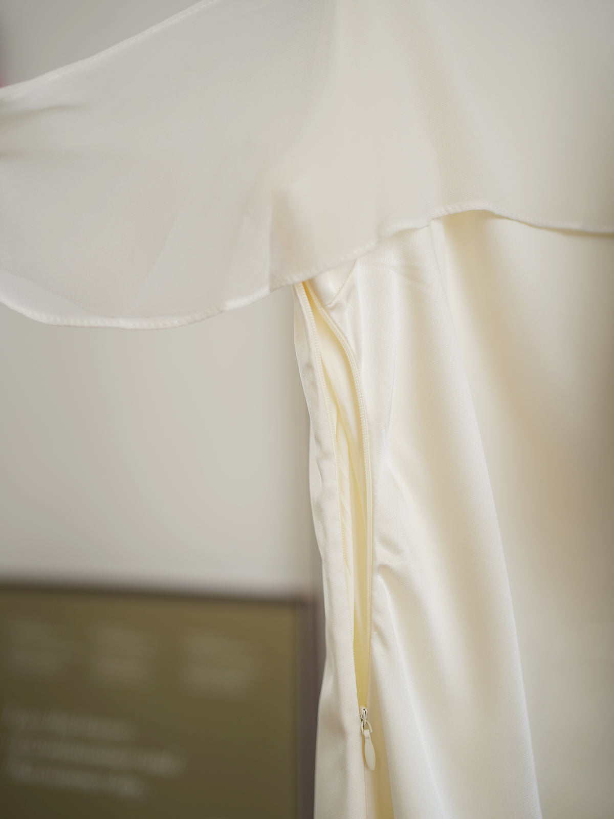 Elara Ruffle Satin Dress