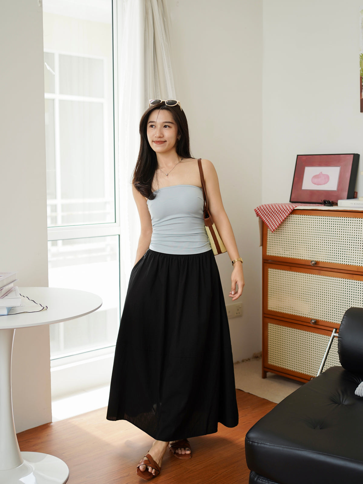 Veronica Cotton Padded Tube Top