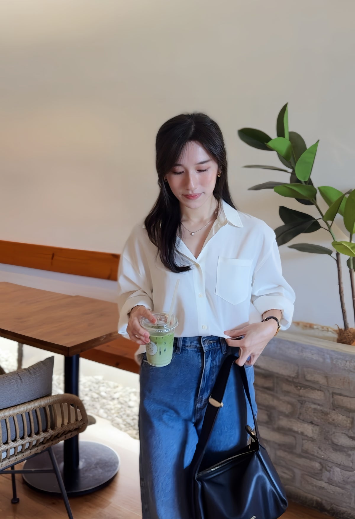 Oxford Boxy Shirt (Anti wrinkle) - LovelyMadness Clothing Malaysia
