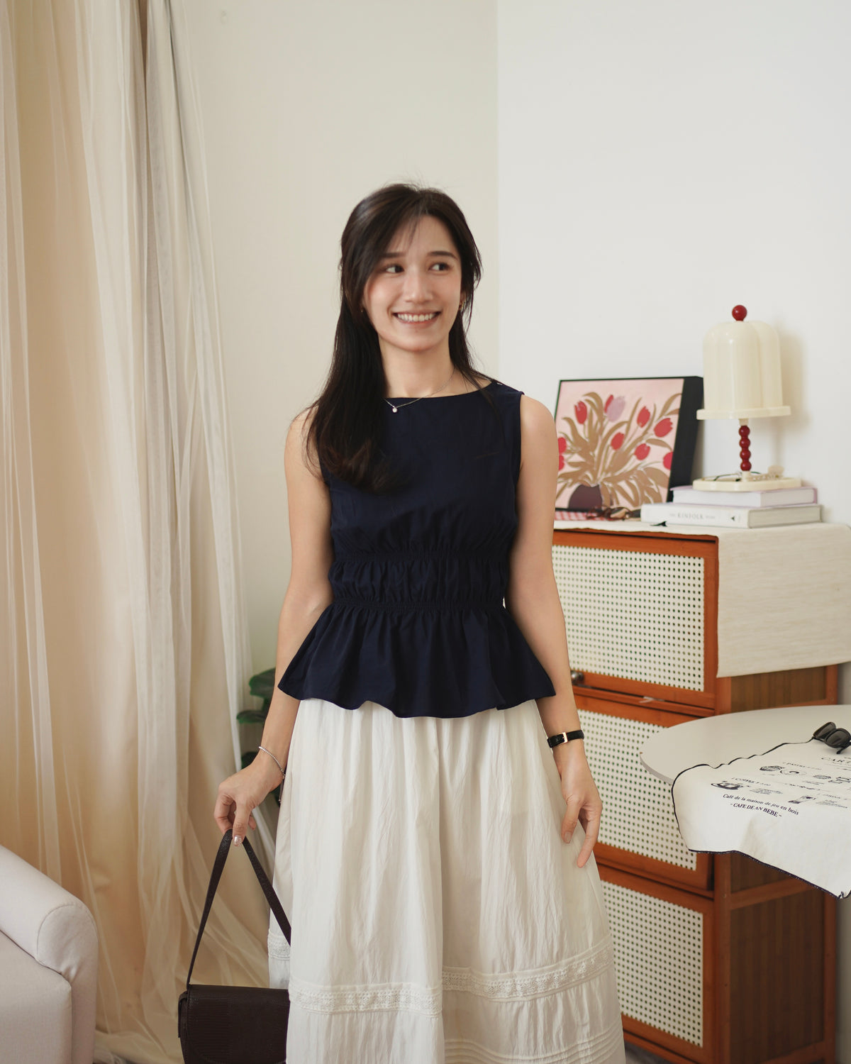 Roselia Ruched Top - LovelyMadness Clothing Malaysia