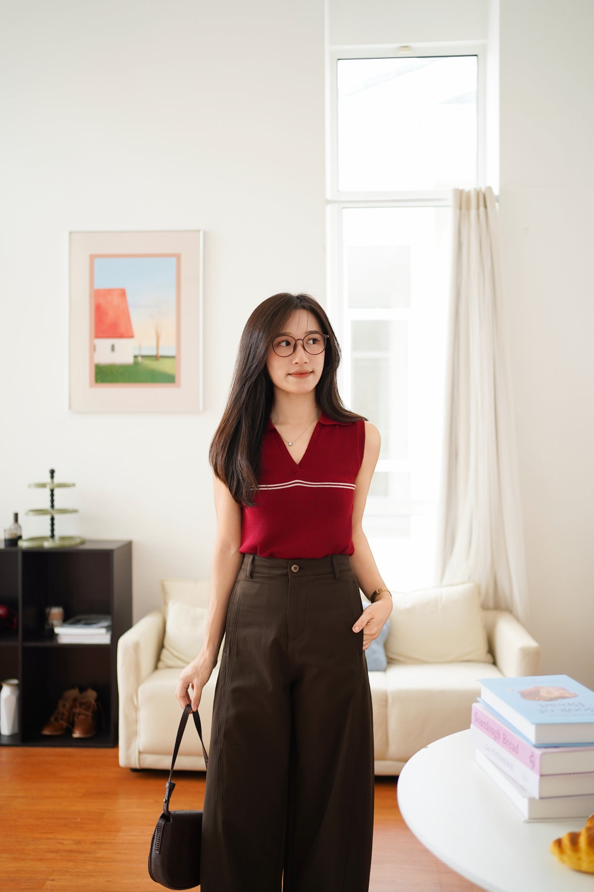 France Polo Knit Top