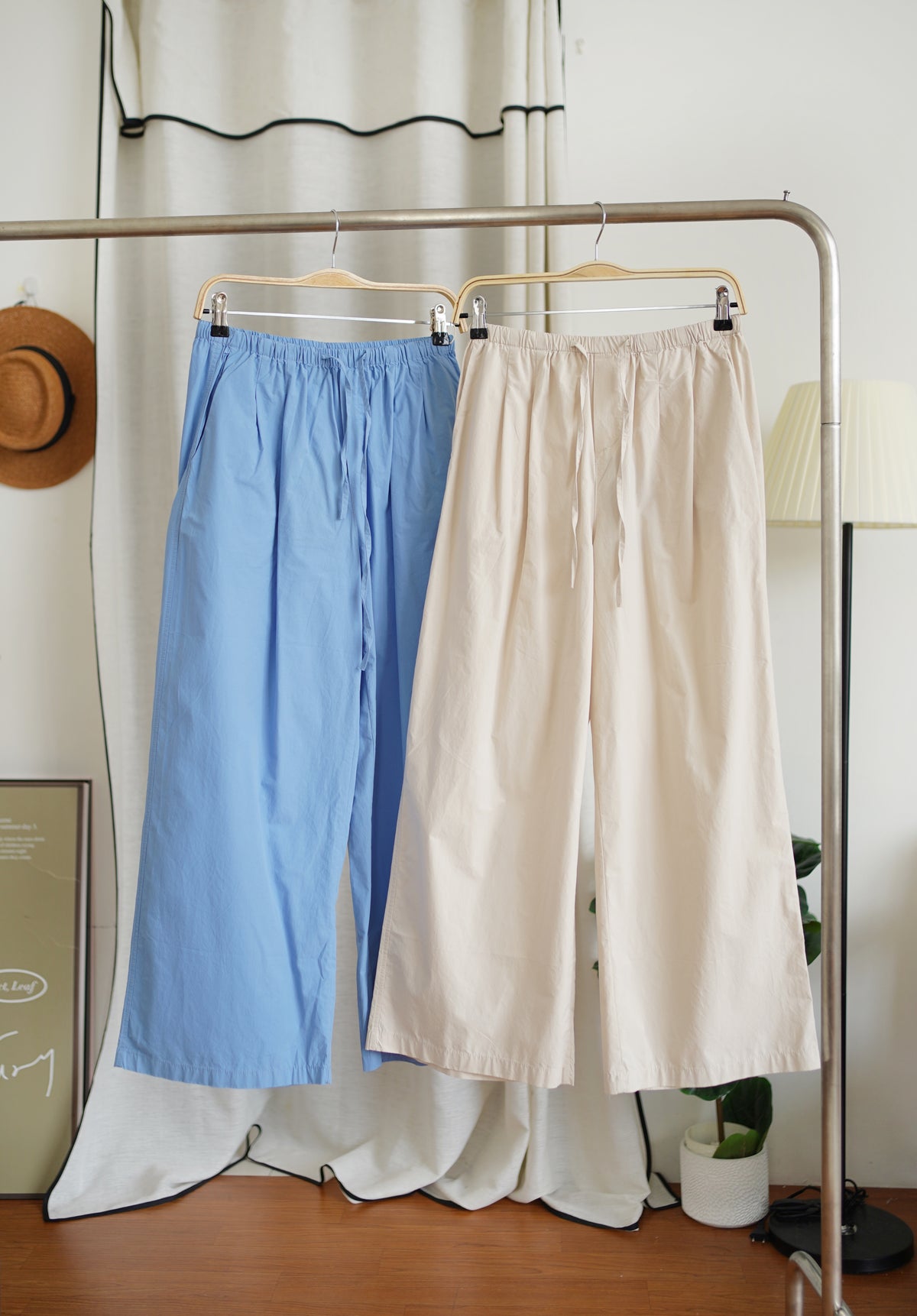 Breezy Drawstring Wide-Leg Pants