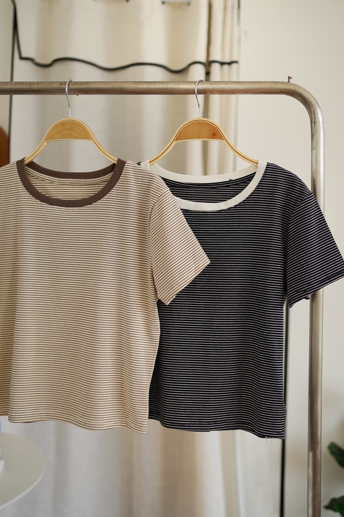 Stripe Cotton Relax Tee