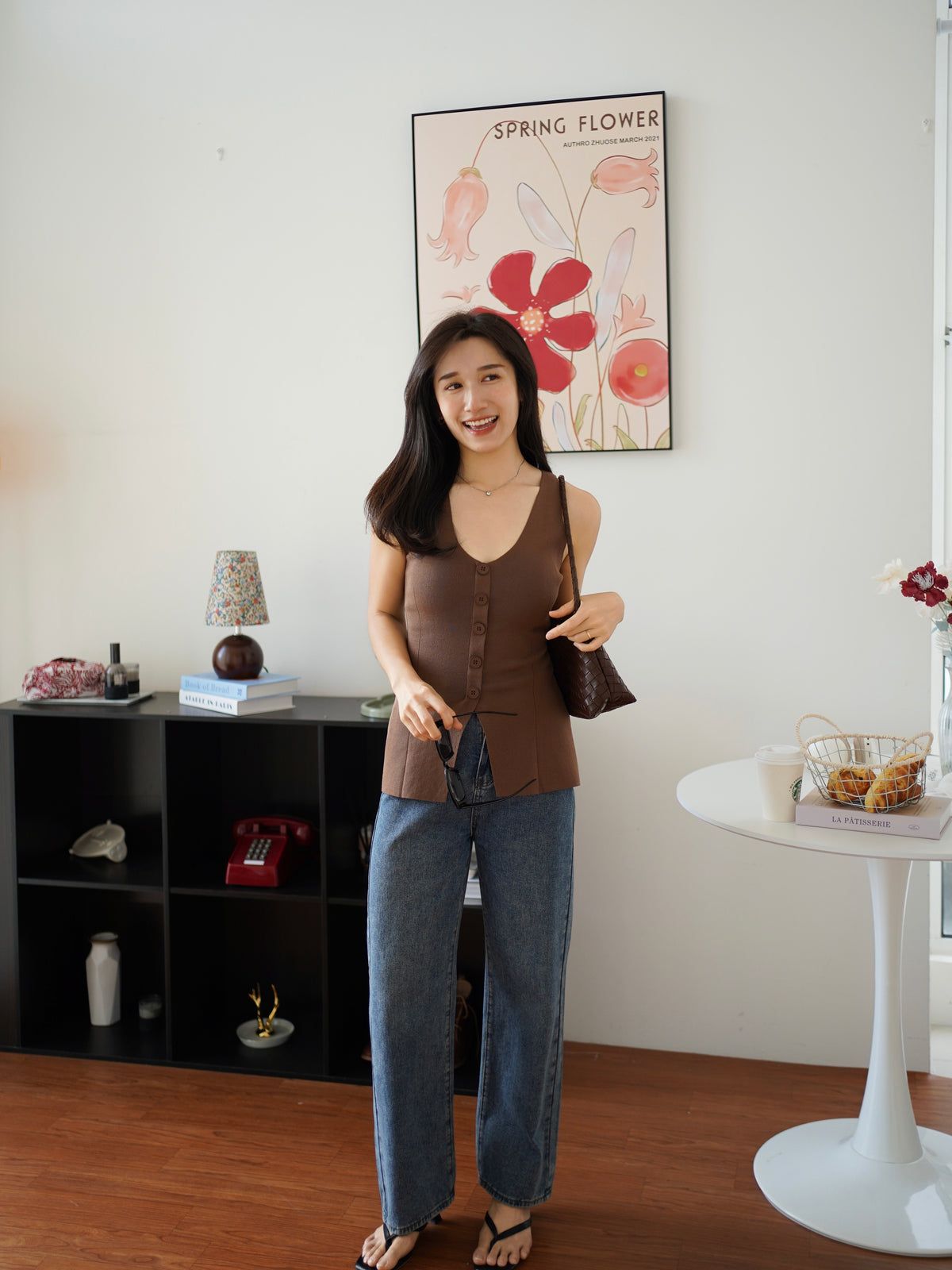 Rumi Peplum Vest Top - LovelyMadness Clothing Malaysia