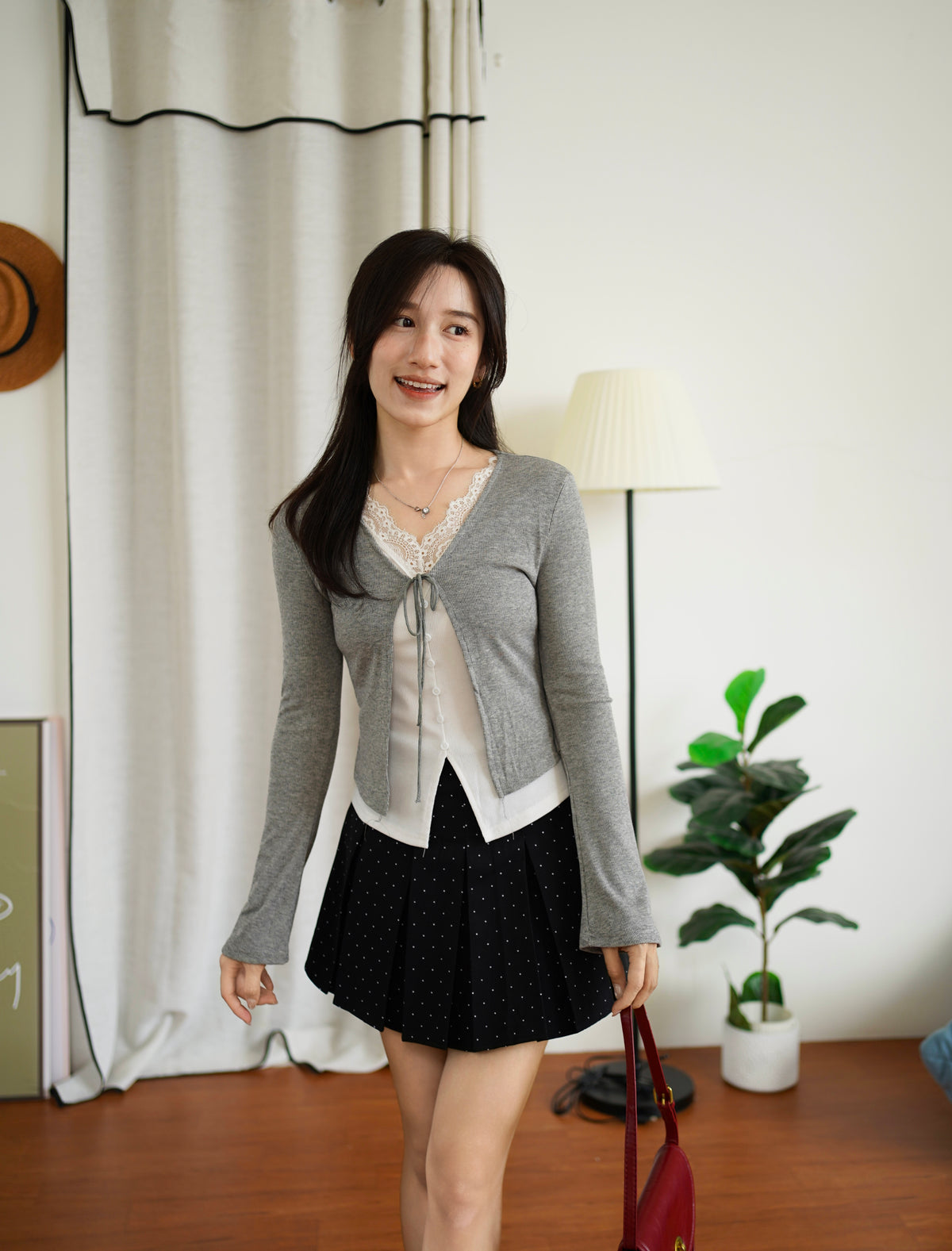 Qira Lace Trim Top