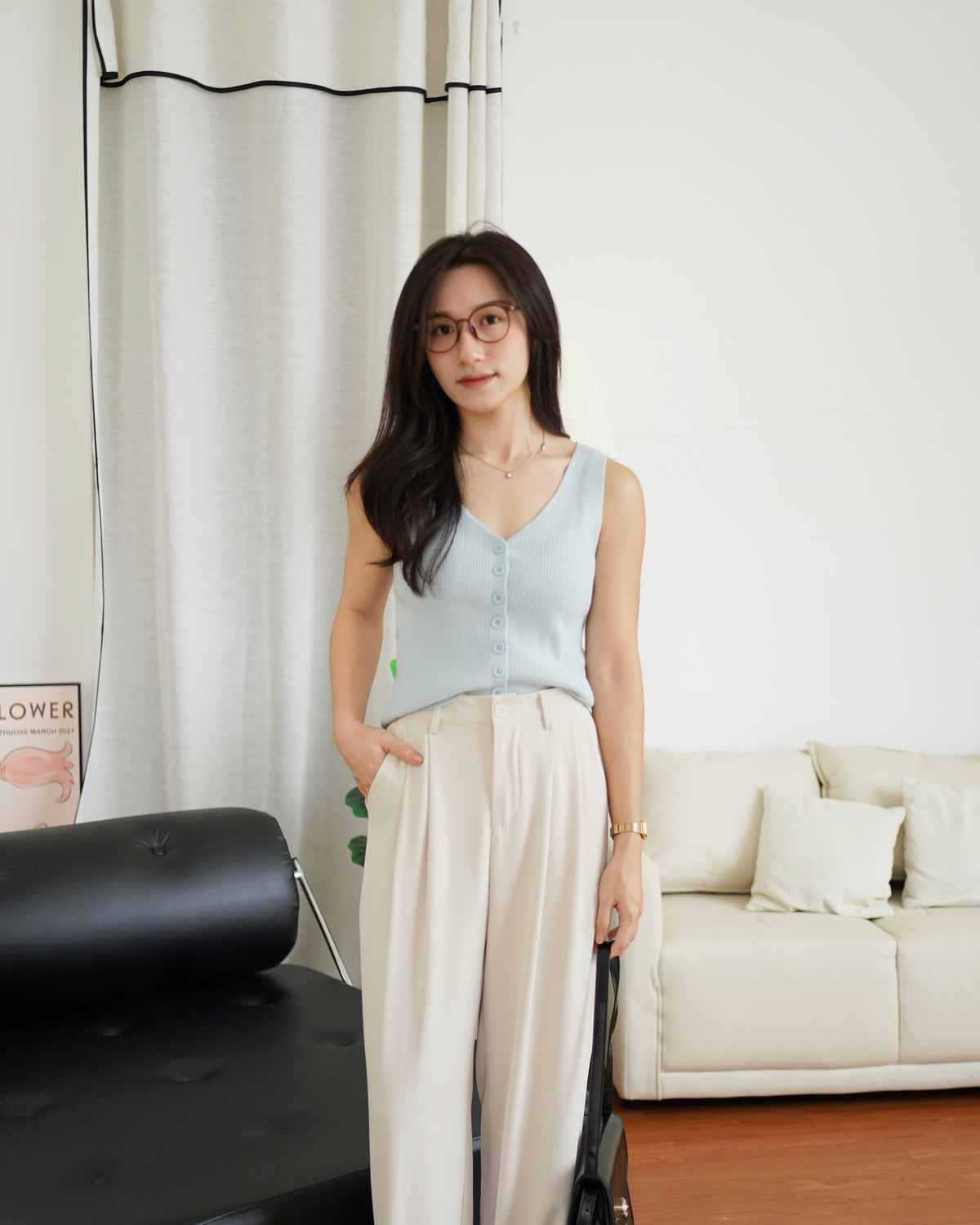 Fiona Knit V Tank