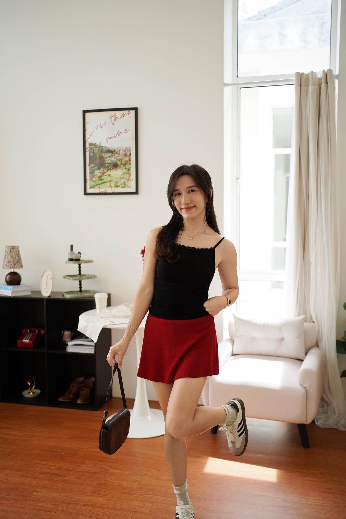 Eyelet Padded Ribbon Top - LovelyMadness Clothing Malaysia