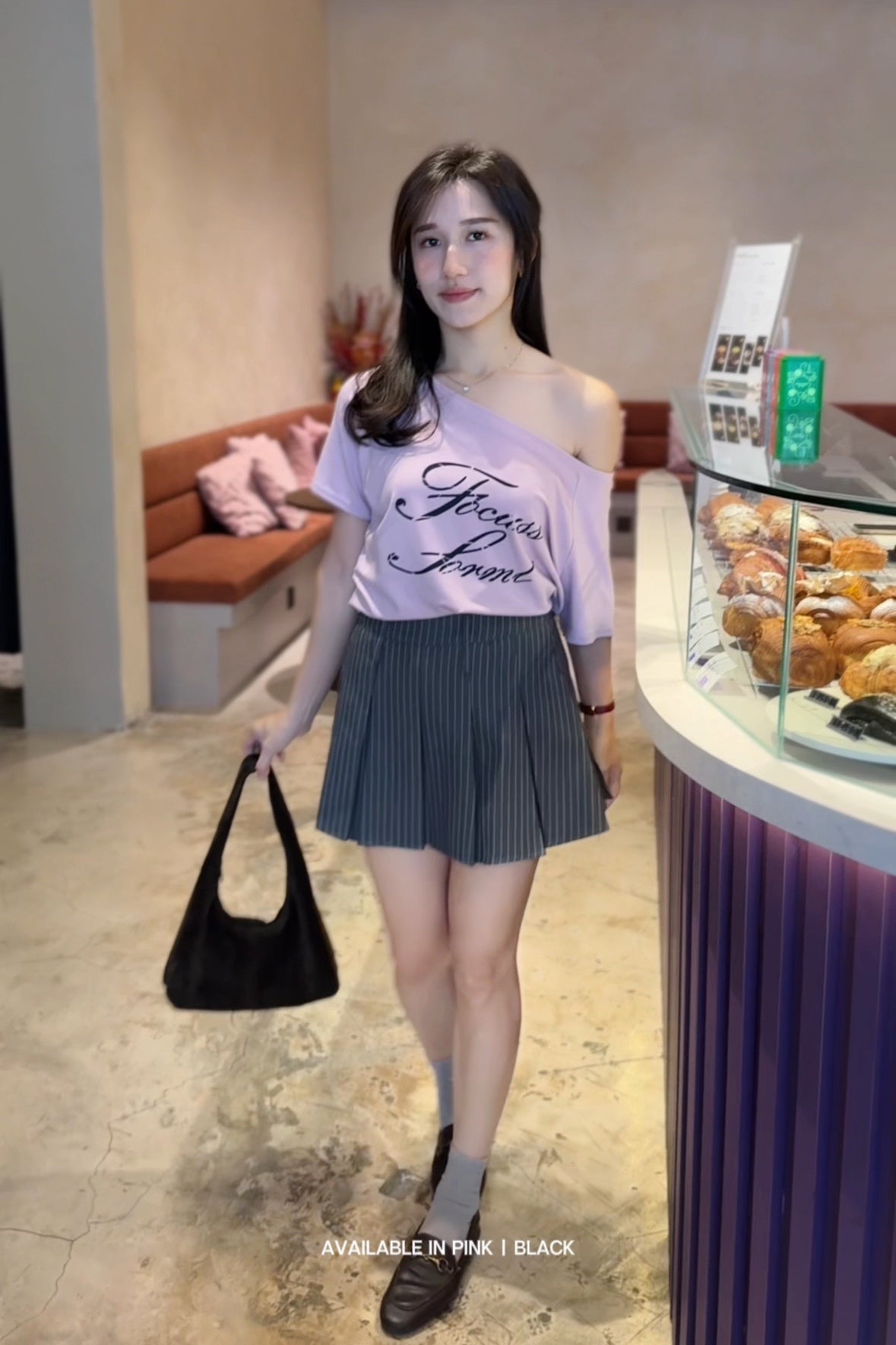 Wendy Oblique Top - LovelyMadness Clothing Malaysia