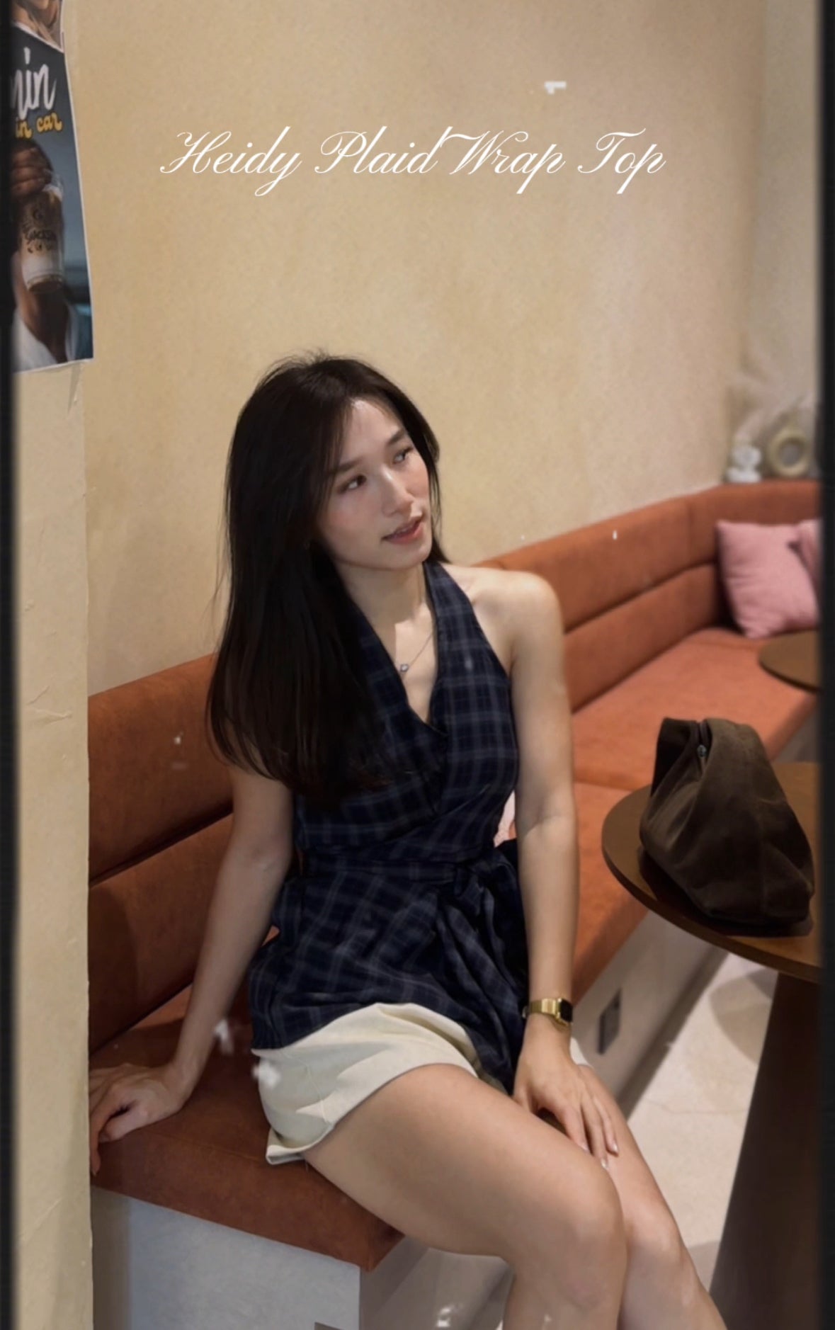 Heidy Plaid Wrap Top