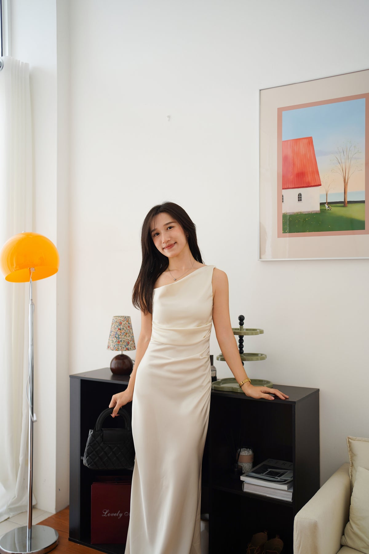 Qaira Toga Mermaid Satin Dress