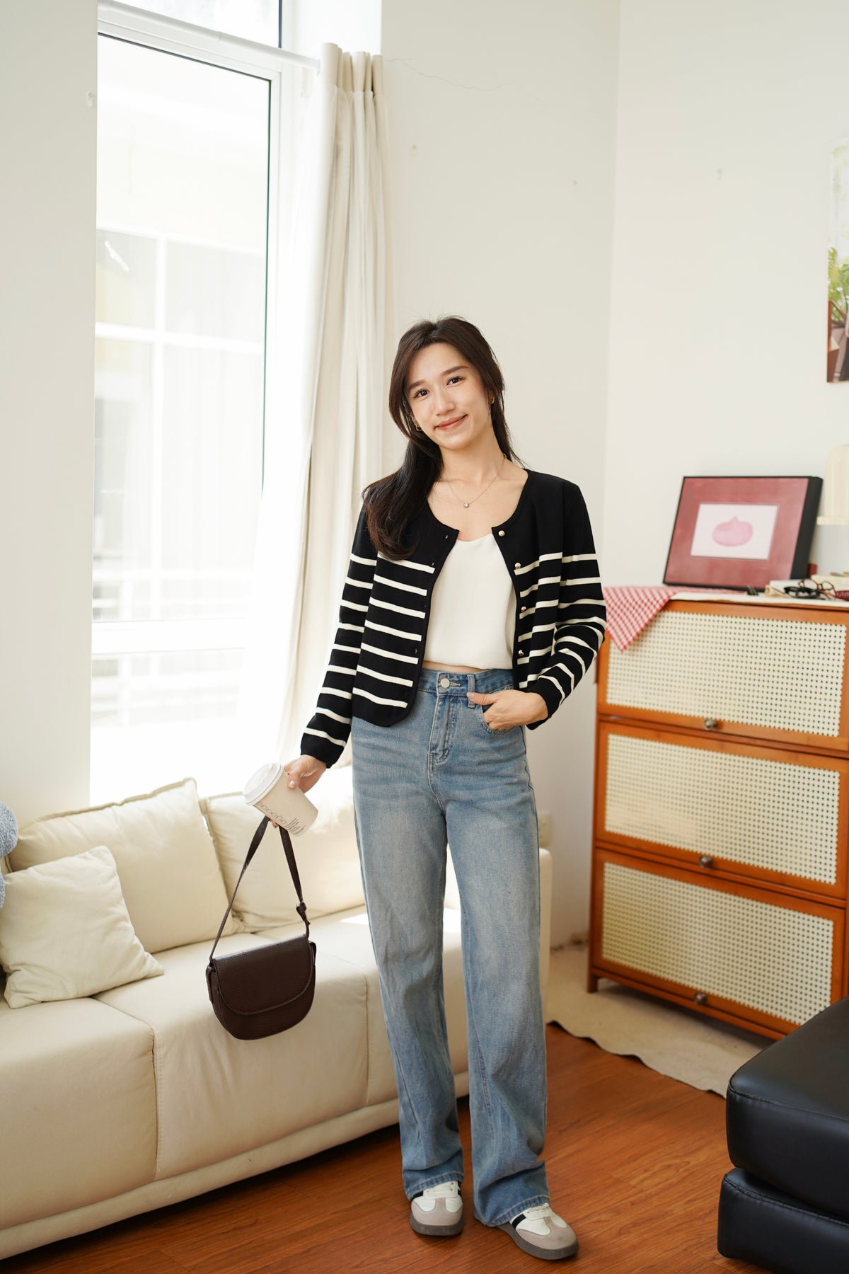 Arivere Knit Stripe Outer / Top