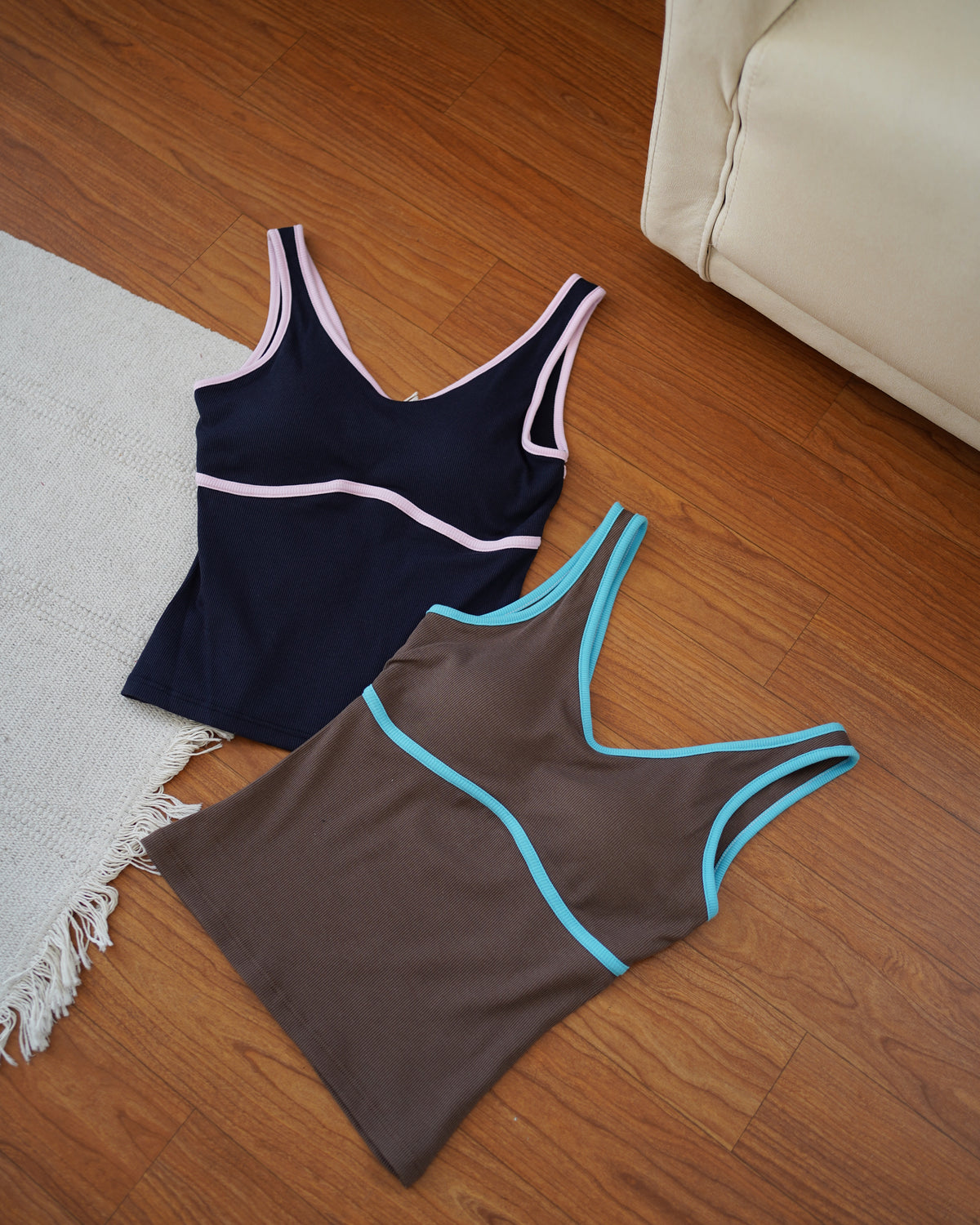 Jennie Contrast Padded Top