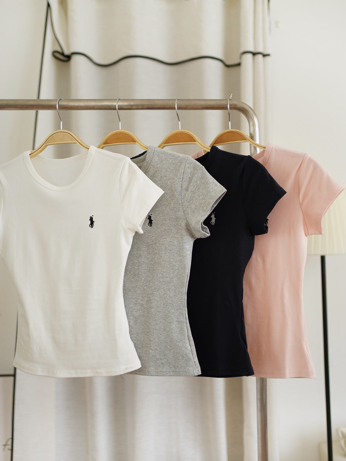 Polo Fitted Cotton Tee - LovelyMadness Clothing Malaysia