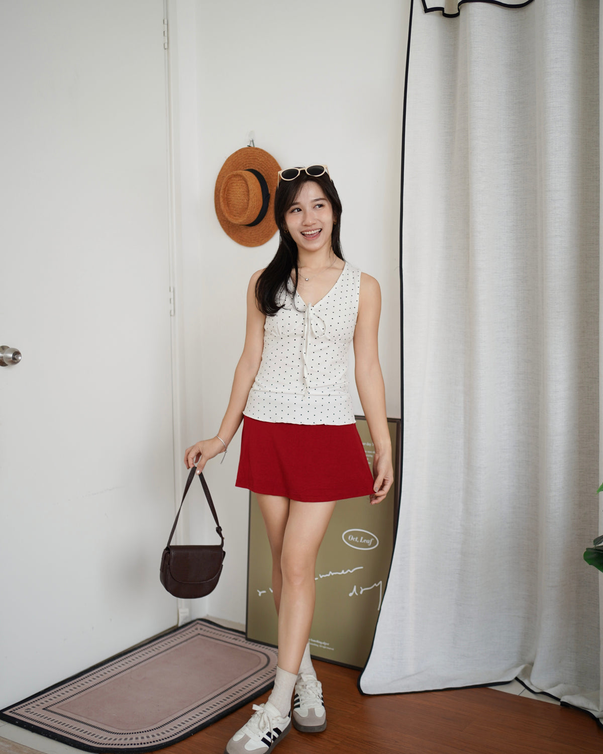 Aria Ribbon Polkadots Tank