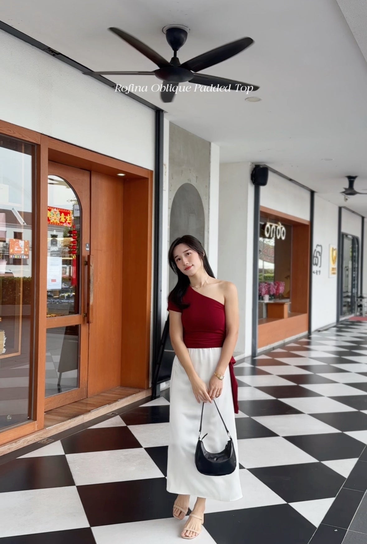 Rofina Padded oblique top