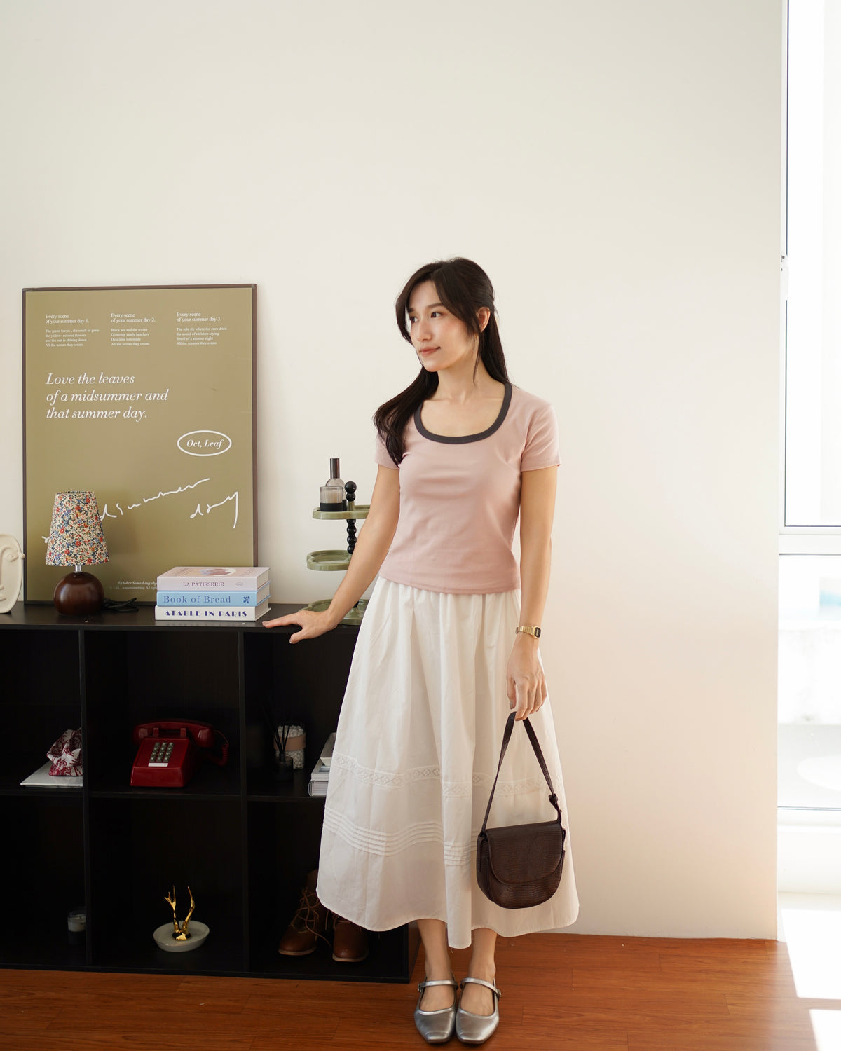 Fiona Contrast Square Tee