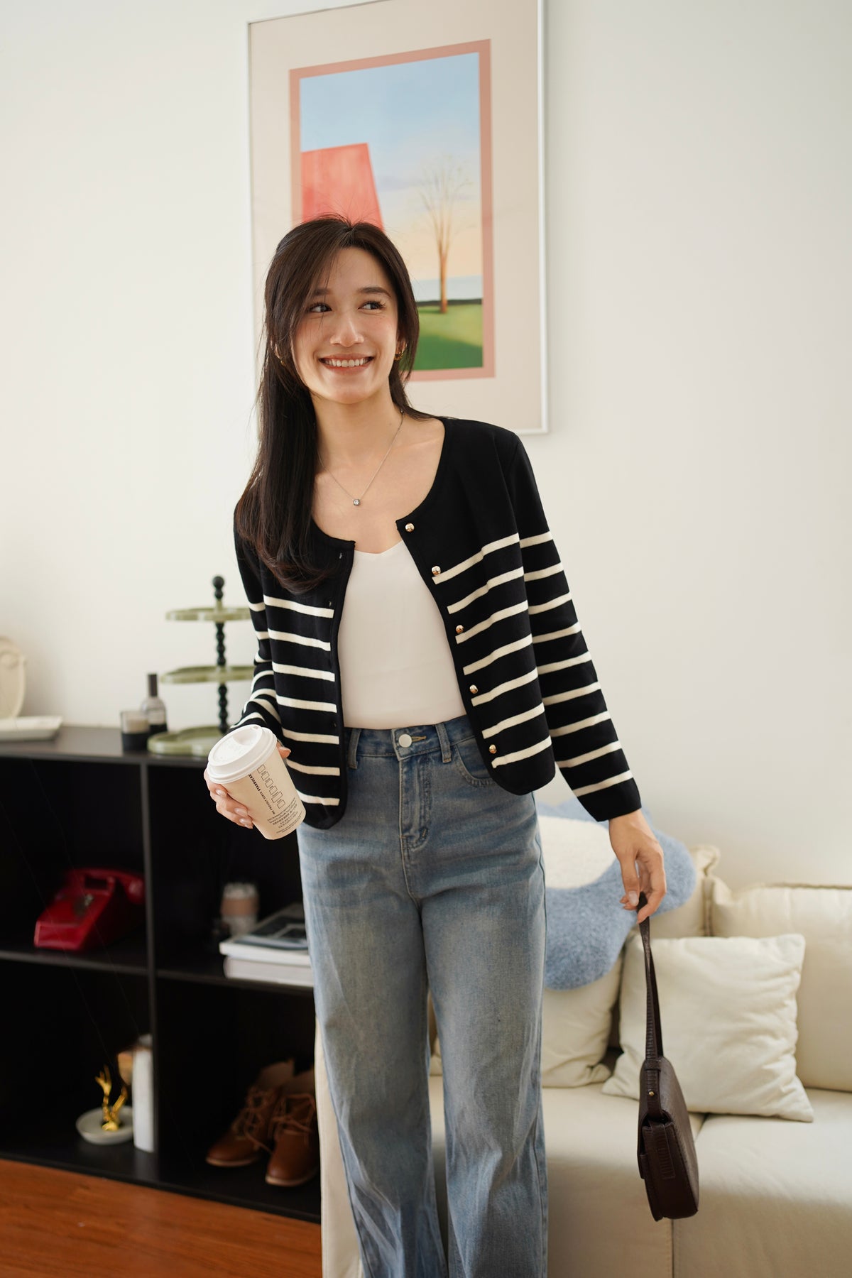Arivere Knit Stripe Outer / Top