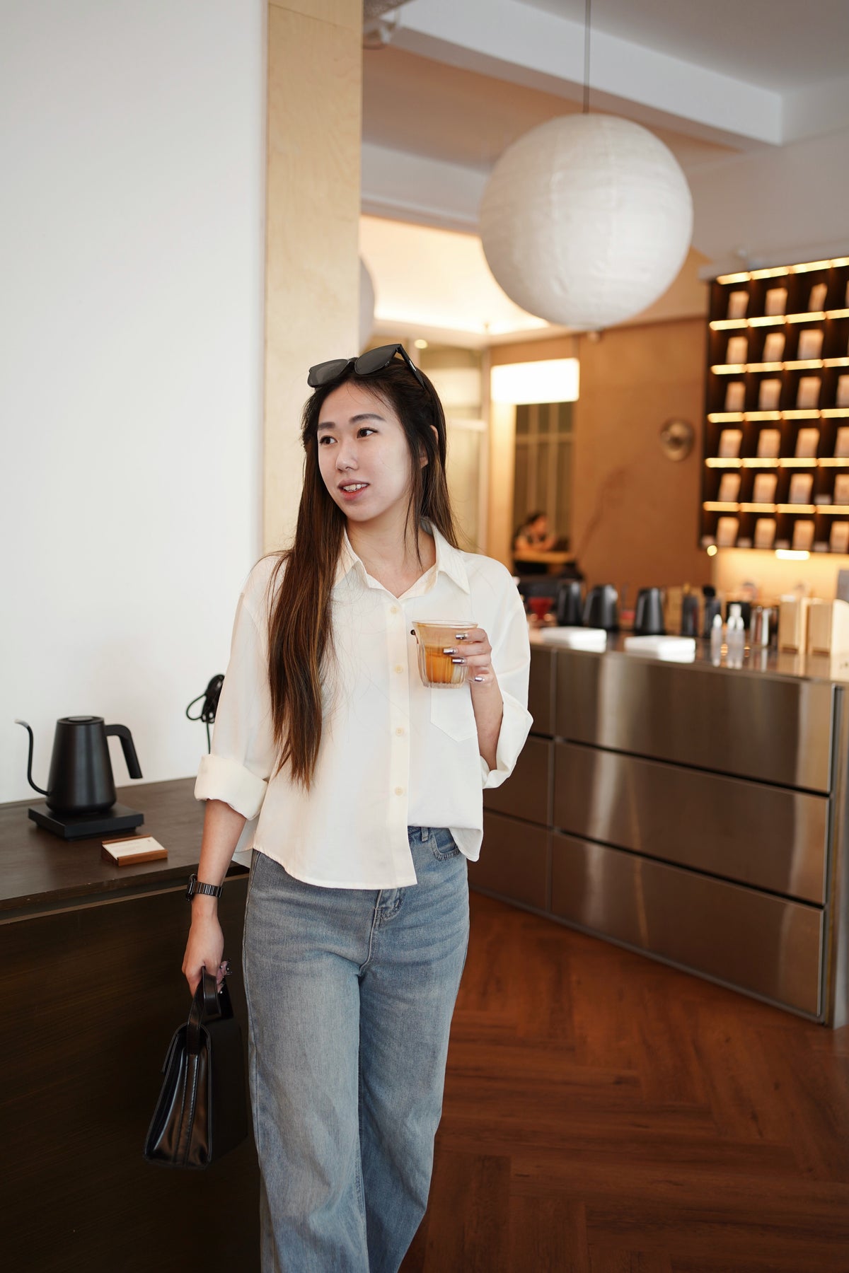 [Lm.Made] Avery Oxford Boxy Shirt (Anti-wrinkle fabric)