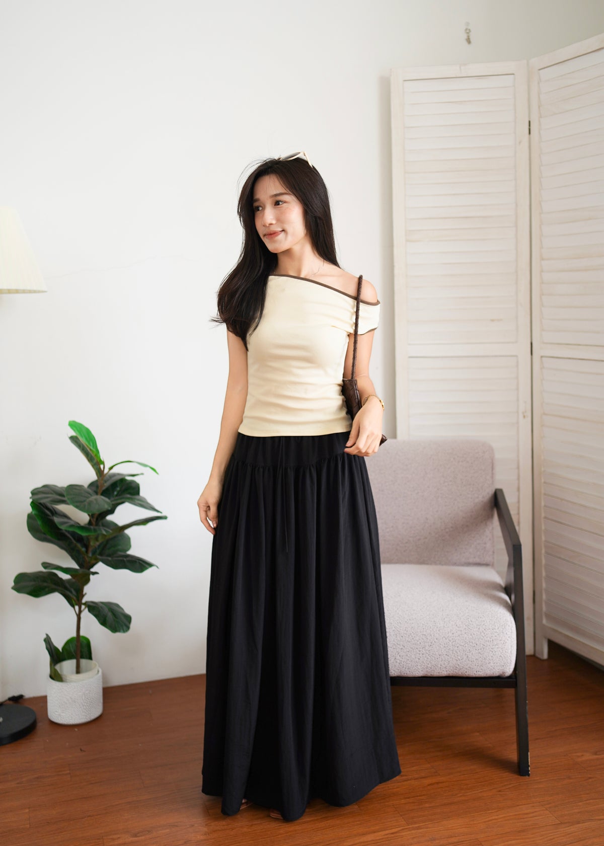 Peggy Contrast Top