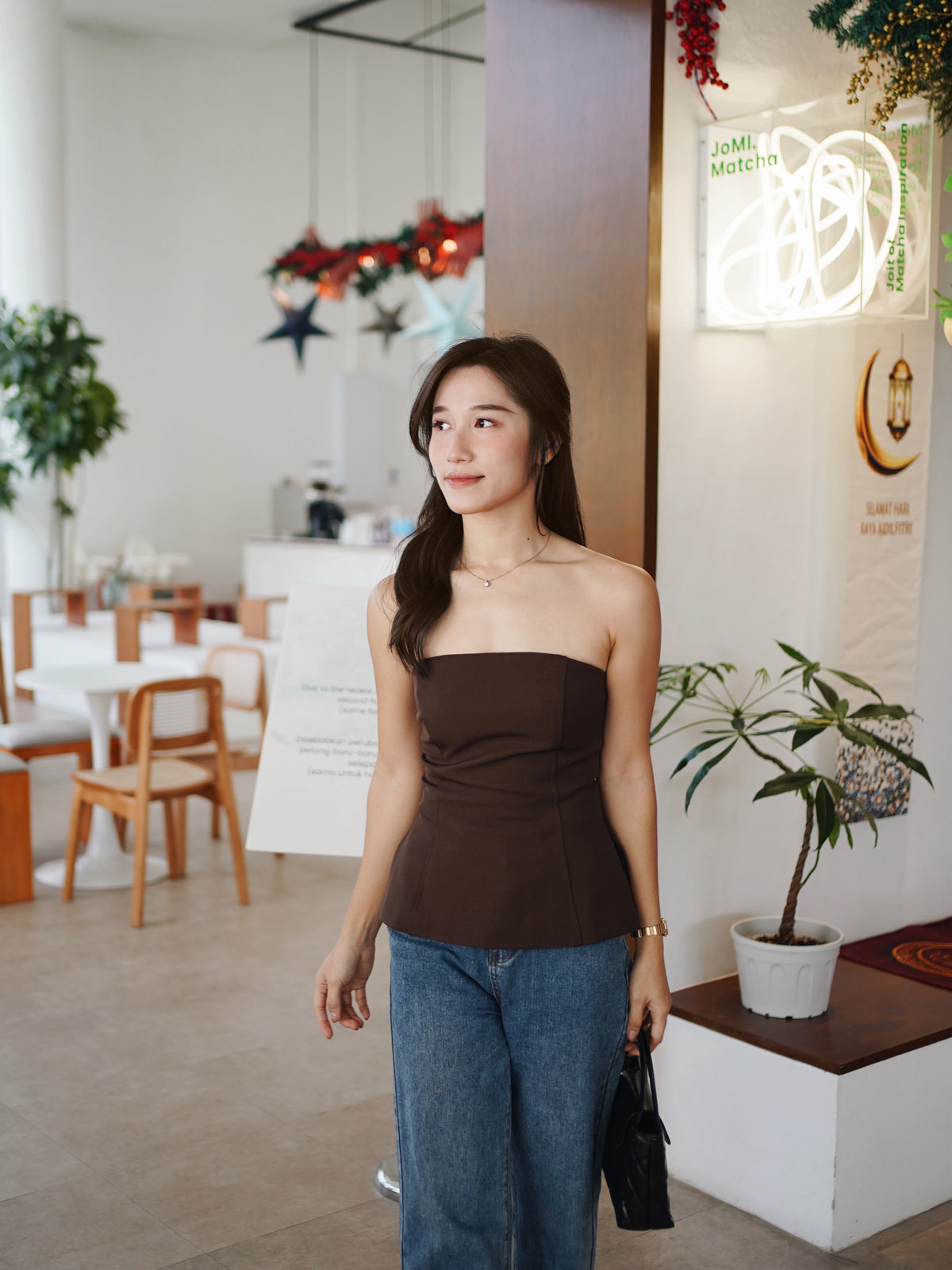 [Lm.Made] Janelle Tube Top (2 Ways Top) - LovelyMadness Clothing Malaysia