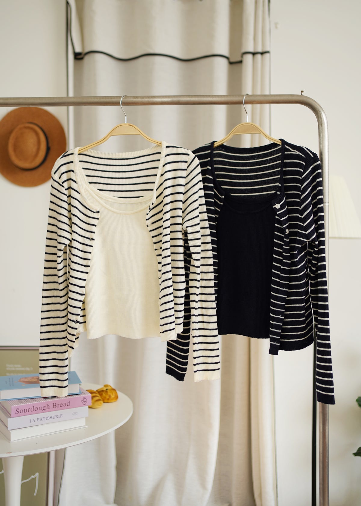 Wendy Stripe Knit Tank Set