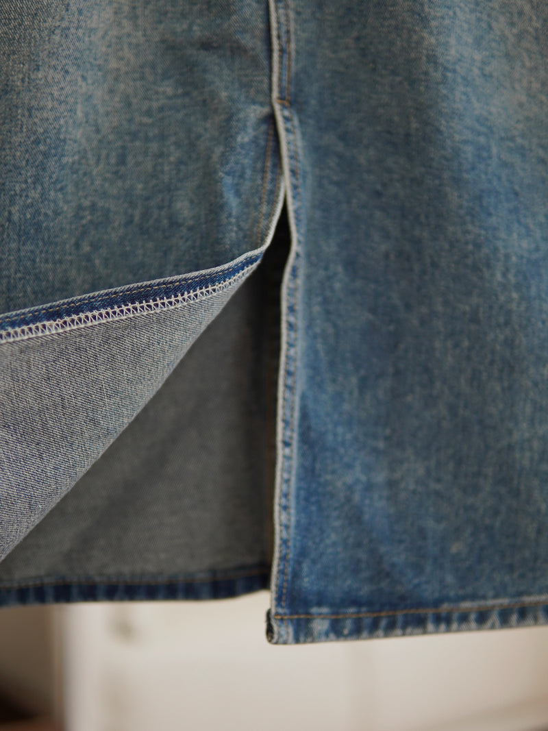 [LM.made] Myla Denim Split Midi Skirt