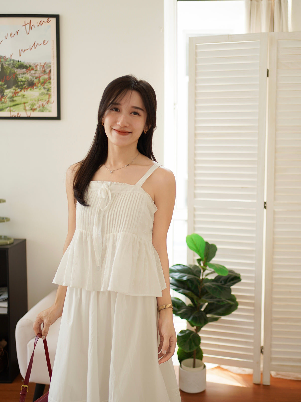 Genevieve Crochet Eyelet Top - LovelyMadness Clothing Malaysia