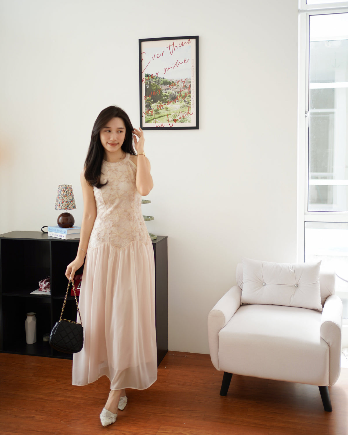 Hermione Halter Lace Dress - LovelyMadness Clothing Malaysia