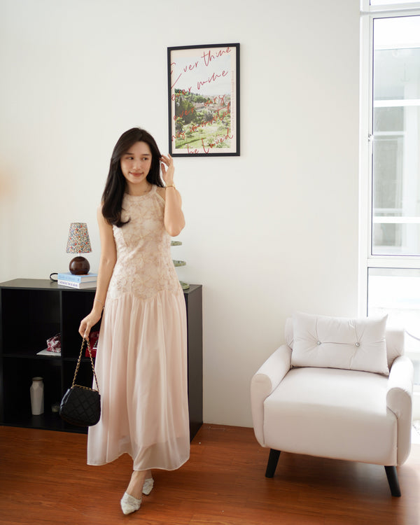 Hermione Halter Lace Dress - LovelyMadness Clothing Malaysia