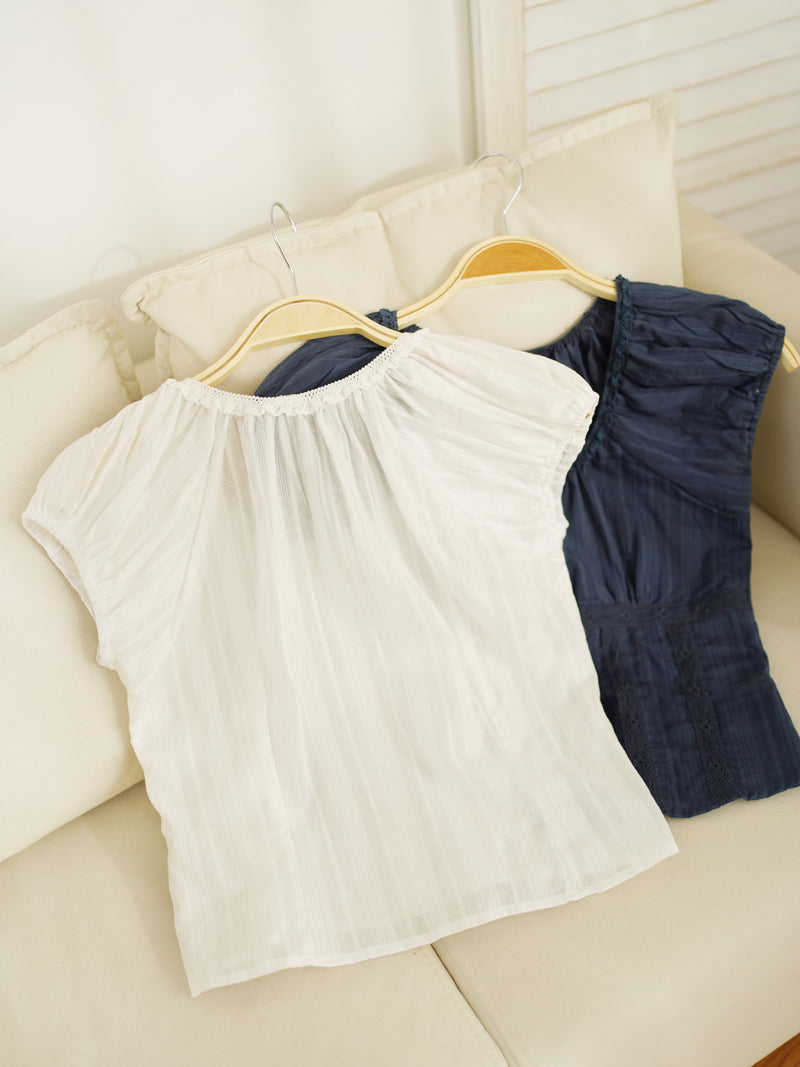 FIONA Lace Eyelet Top