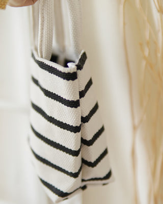 CANVAS STRIPE SMALL BAG